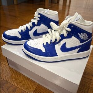 New women’s Air Jordan 1 Mid 'Kentucky Blue' – Size US 5 Women’s